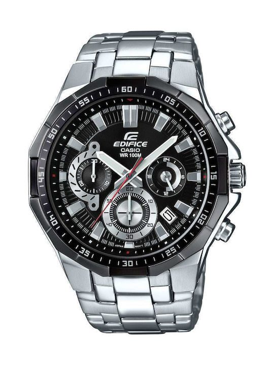 fixedratio casio roloi edifice chronografos me metalliko mprasele se asimi chroma efr d avuef