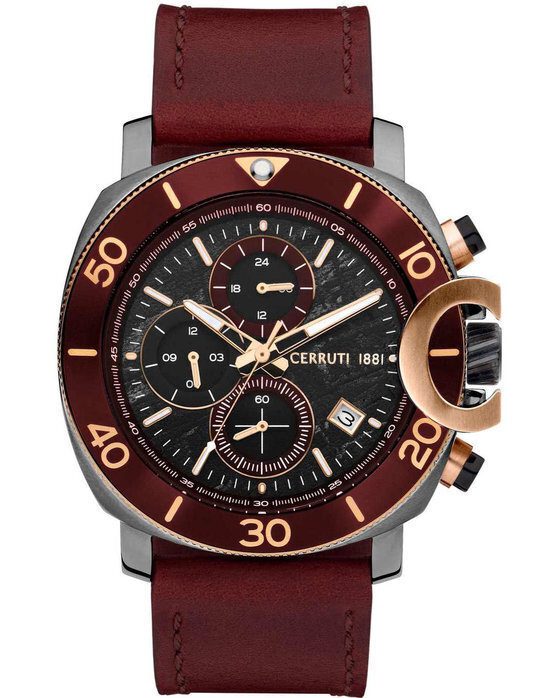 cerruti positano roloi chronografos mpatarias me mpornto dermatino louraki ciwgf